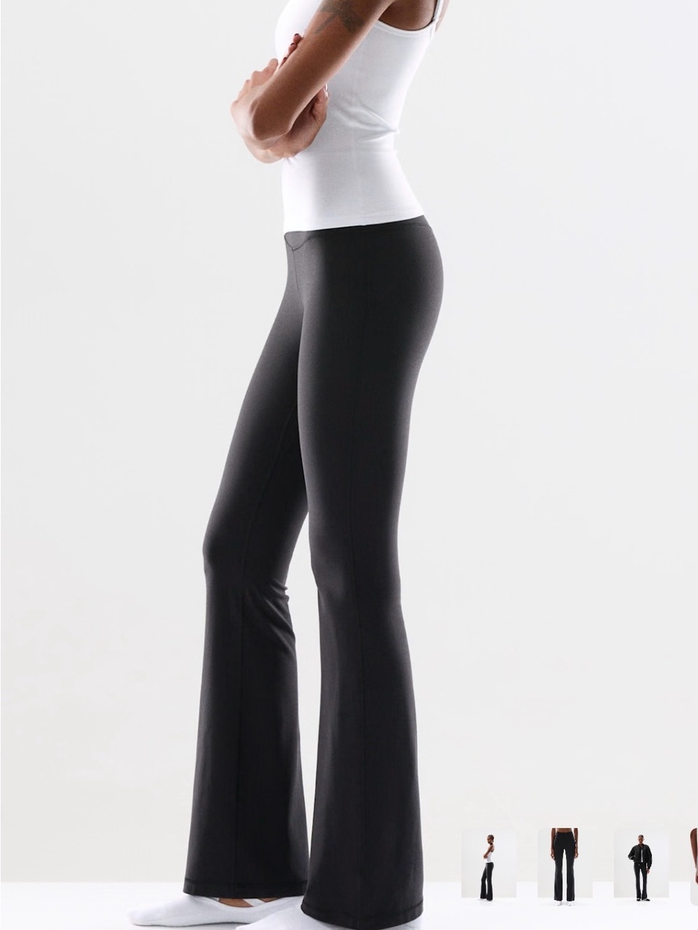 Aritzia TNA Black Flare Leggings